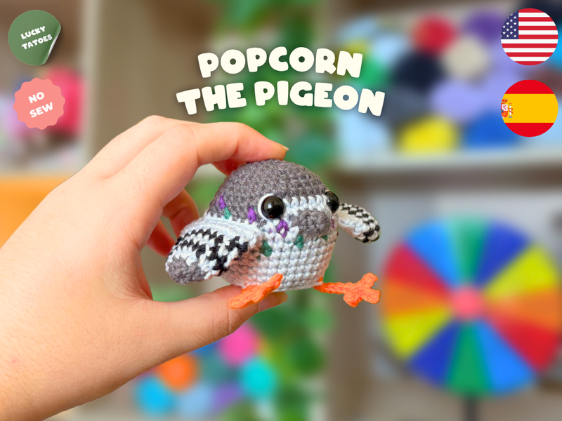 Popcorn the Pigeon - Lucky Tatoe