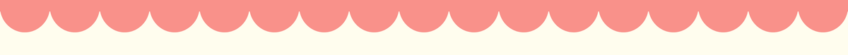 Decorative pink border with a wavy pattern